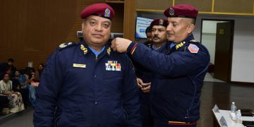 एआईजीमा बढुवा भएका कार्कीसहित डिआईजीद्वय अधिकारी र चौधरीलाई दर्ज्यानी चिन्ह