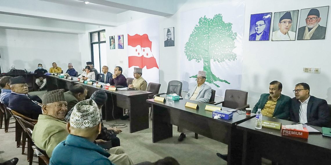 कांग्रेस कार्यसम्पादन समितिको बैठक बस्दै