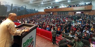 कांग्रेसले भ्रष्टाचारमा मुछिएका व्यक्तिको नाता र नेता हेर्दैन : सभापति थापा