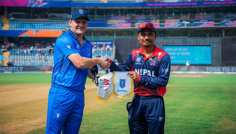 इटालीविरूद्ध नेपालको पहिले ब्याटिङ, शेरको स्थानमा ललित