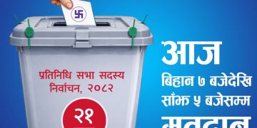 आज चुनाव, बिहान ७ बजेदेखि मत दिन सकिने