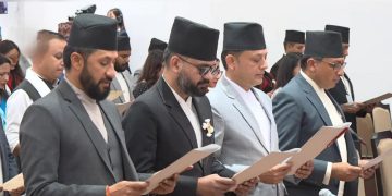 नवनिर्वाचित सांसदहरूले लिए सपथ